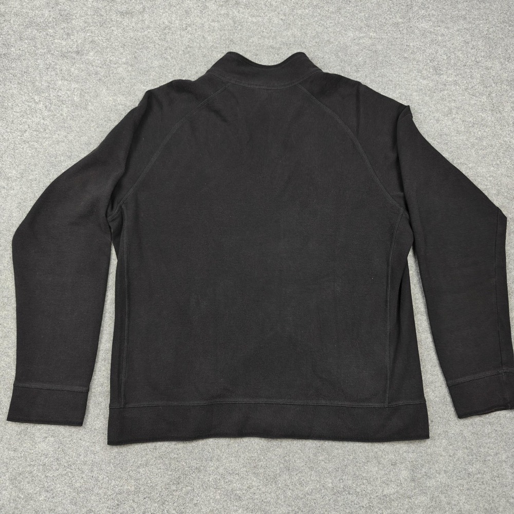 Vintage Patagonia Jacket Mens Large Black Organic Cotton Full Zip Pockets Bomber - Picture 6 of 9